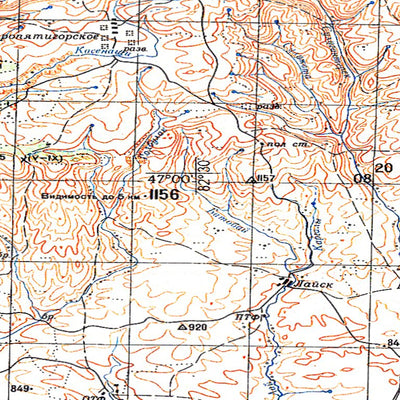 Avenza Systems Inc. Soviet Genshtab - l44-11 - Kazakhstan digital map