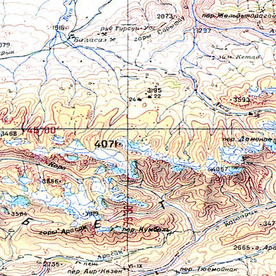 Avenza Systems Inc. Soviet Genshtab - l44-3 - Kazakhstan digital map