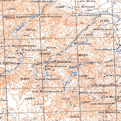 Avenza Systems Inc. Soviet Genshtab - l45-01 - Kazakhstan digital map