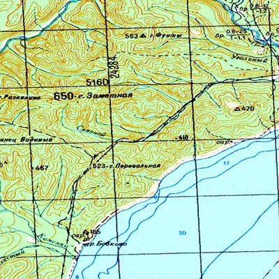 Avenza Systems Inc. Soviet Genshtab - l54-13 - Russia digital map