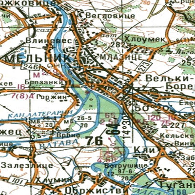 Avenza Systems Inc. Soviet Genshtab - m33-15 - Czech Republic digital map