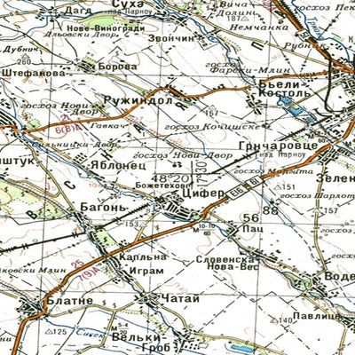 Avenza Systems Inc. Soviet Genshtab - m33-36 - Slovakia digital map