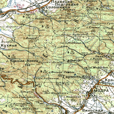 Avenza Systems Inc. Soviet Genshtab - m33-36 - Slovakia digital map