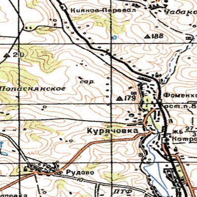 Avenza Systems Inc. Soviet Genshtab - m37-21--(1984) - Ukraine digital map