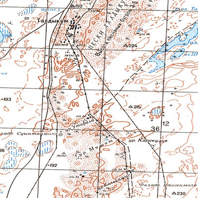 Avenza Systems Inc. Soviet Genshtab - m40-36 - Kazakhstan digital map