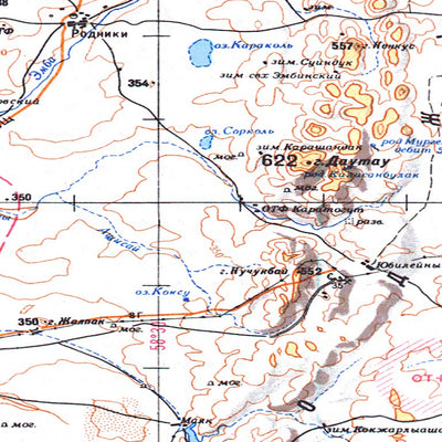 Avenza Systems Inc. Soviet Genshtab - m40-4 - Kazakhstan digital map