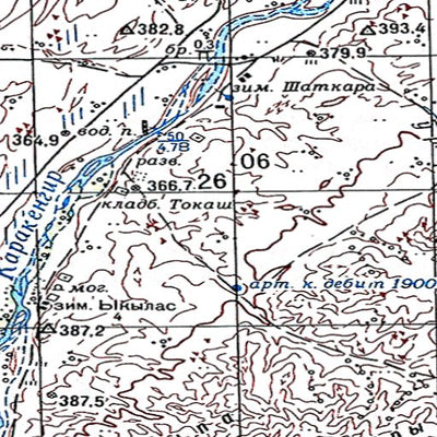 Avenza Systems Inc. Soviet Genshtab - m42-136--(1961) - Kazakhstan digital map