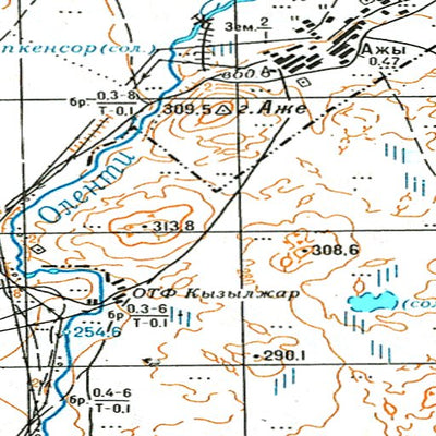 Avenza Systems Inc. Soviet Genshtab - m43-004 - Kazakhstan digital map