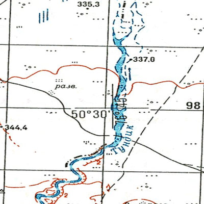 Avenza Systems Inc. Soviet Genshtab - m43-058 - Kazakhstan digital map