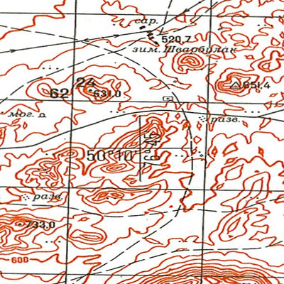 Avenza Systems Inc. Soviet Genshtab - m43-070 - Kazakhstan digital map
