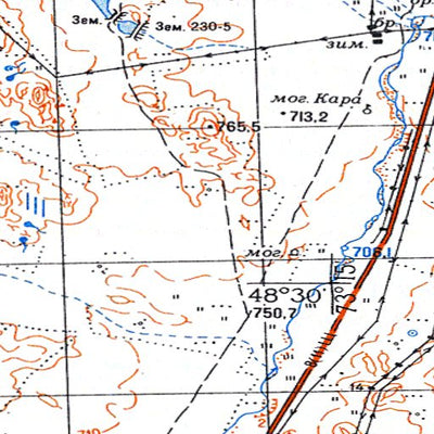Avenza Systems Inc. Soviet Genshtab - m43-123 - Kazakhstan digital map