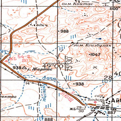Avenza Systems Inc. Soviet Genshtab - m43-28 - Kazakhstan digital map