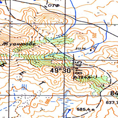 Avenza Systems Inc. Soviet Genshtab - m44-092 - Kazakhstan digital map