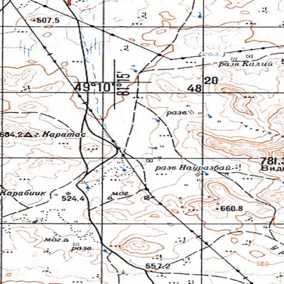 Avenza Systems Inc. Soviet Genshtab - m44-103 - Kazakhstan digital map