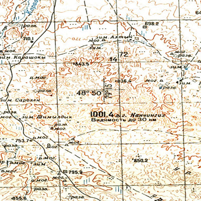 Avenza Systems Inc. Soviet Genshtab - m44-111 - Kazakhstan digital map