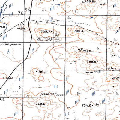 Avenza Systems Inc. Soviet Genshtab - m44-128 - Kazakhstan digital map