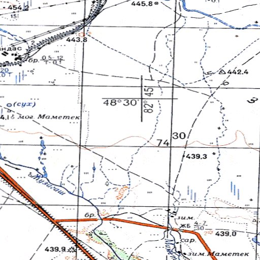 Soviet Genshtab - m44-130 - Kazakhstan Map by Avenza Systems Inc ...
