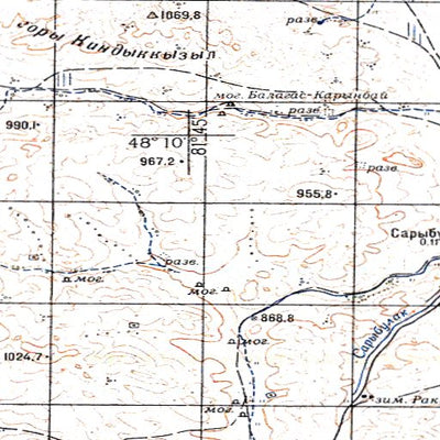 Avenza Systems Inc. Soviet Genshtab - m44-140 - Kazakhstan digital map