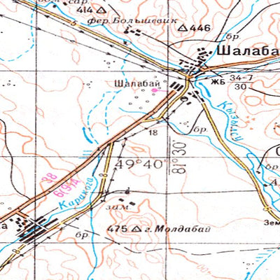 Avenza Systems Inc. Soviet Genshtab - m44-22 - Kazakhstan digital map