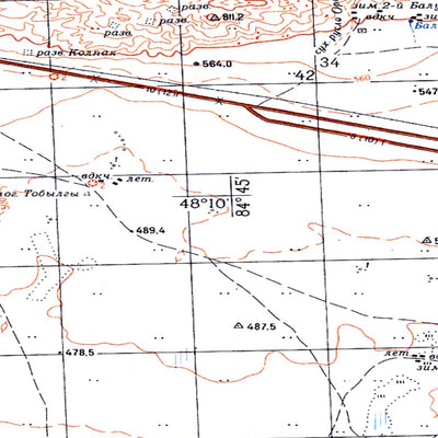 Avenza Systems Inc. Soviet Genshtab - m45-134 - Kazakhstan digital map