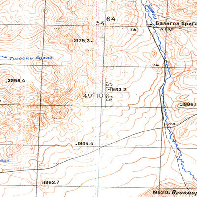 Avenza Systems Inc. Soviet Genshtab - m46-107 - Mongolia digital map
