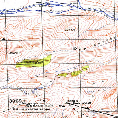 Avenza Systems Inc. Soviet Genshtab - m46-111 - Mongolia digital map