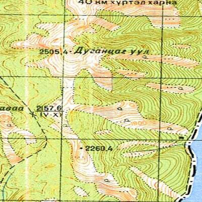 Avenza Systems Inc. Soviet Genshtab - m47-033 - Mongolia digital map
