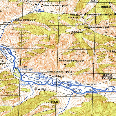 Avenza Systems Inc. Soviet Genshtab - m47-082 - Mongolia digital map