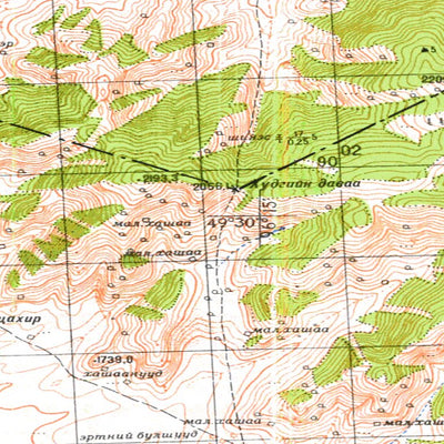 Avenza Systems Inc. Soviet Genshtab - m47-085 - Mongolia digital map