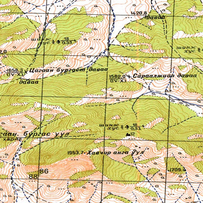 Avenza Systems Inc. Soviet Genshtab - m47-096 - Mongolia digital map