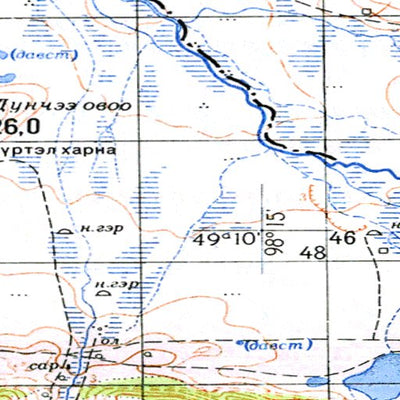 Avenza Systems Inc. Soviet Genshtab - m47-101 - Mongolia digital map