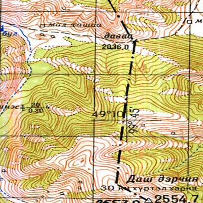 Avenza Systems Inc. Soviet Genshtab - m47-104 - Mongolia digital map