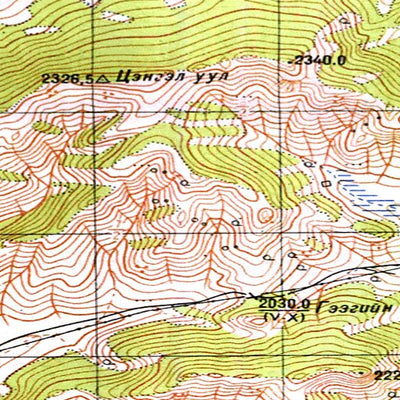 Avenza Systems Inc. Soviet Genshtab - m47-113 - Mongolia digital map