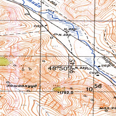 Avenza Systems Inc. Soviet Genshtab - m47-116 - Mongolia digital map