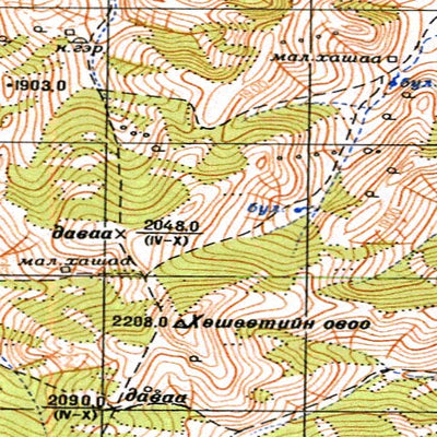 Avenza Systems Inc. Soviet Genshtab - m47-116 - Mongolia digital map
