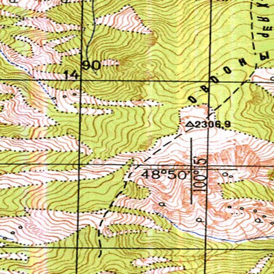 Avenza Systems Inc. Soviet Genshtab - m47-117 - Mongolia digital map