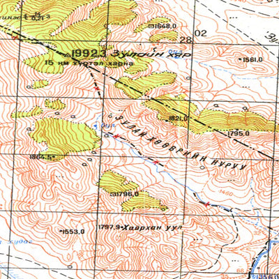 Avenza Systems Inc. Soviet Genshtab - m47-120 - Mongolia digital map