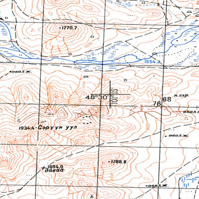 Avenza Systems Inc. Soviet Genshtab - m47-131 - Mongolia digital map