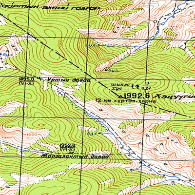 Avenza Systems Inc. Soviet Genshtab - m47-132 - Mongolia digital map
