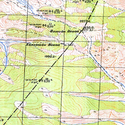 Avenza Systems Inc. Soviet Genshtab - m47-143 - Mongolia digital map