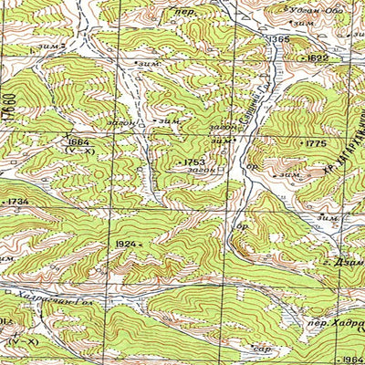 Avenza Systems Inc. Soviet Genshtab - m47-24 - Mongolia digital map