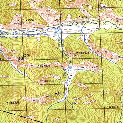 Avenza Systems Inc. Soviet Genshtab - m48-073 - Mongolia digital map