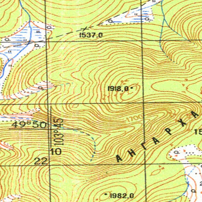 Avenza Systems Inc. Soviet Genshtab - m48-076 - Mongolia digital map
