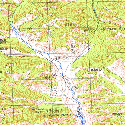 Avenza Systems Inc. Soviet Genshtab - m48-086 - Mongolia digital map