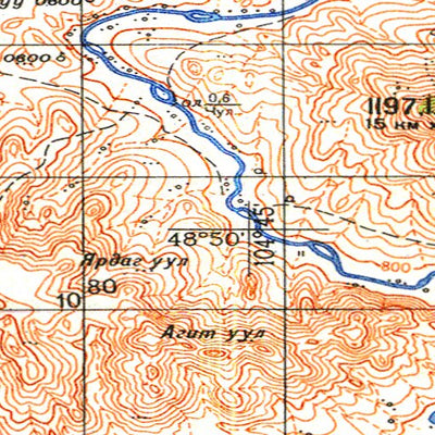Avenza Systems Inc. Soviet Genshtab - m48-114 - Mongolia digital map