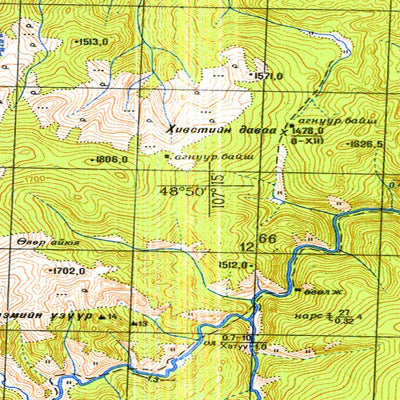 Avenza Systems Inc. Soviet Genshtab - m48-119 - Mongolia digital map