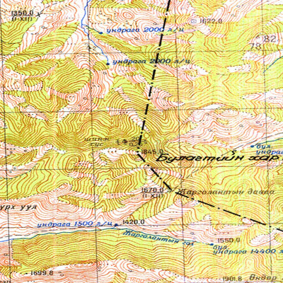 Avenza Systems Inc. Soviet Genshtab - m48-123 - Mongolia digital map
