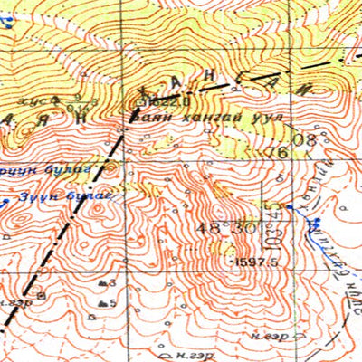 Avenza Systems Inc. Soviet Genshtab - m48-124 - Mongolia digital map