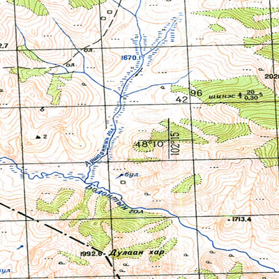 Avenza Systems Inc. Soviet Genshtab - m48-133 - Mongolia digital map