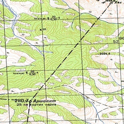 Avenza Systems Inc. Soviet Genshtab - m48-133 - Mongolia digital map